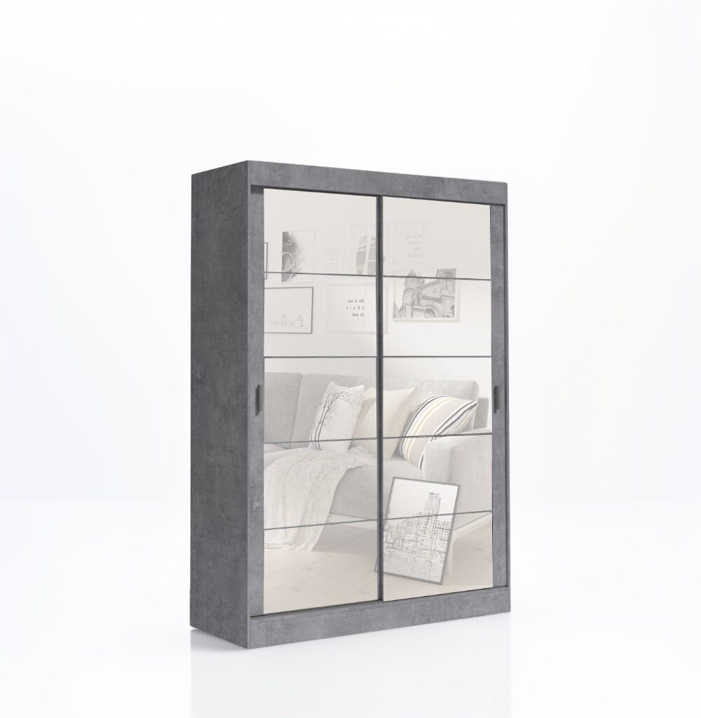 Szafa Przesuwna z Lustrem 80-200cm L10