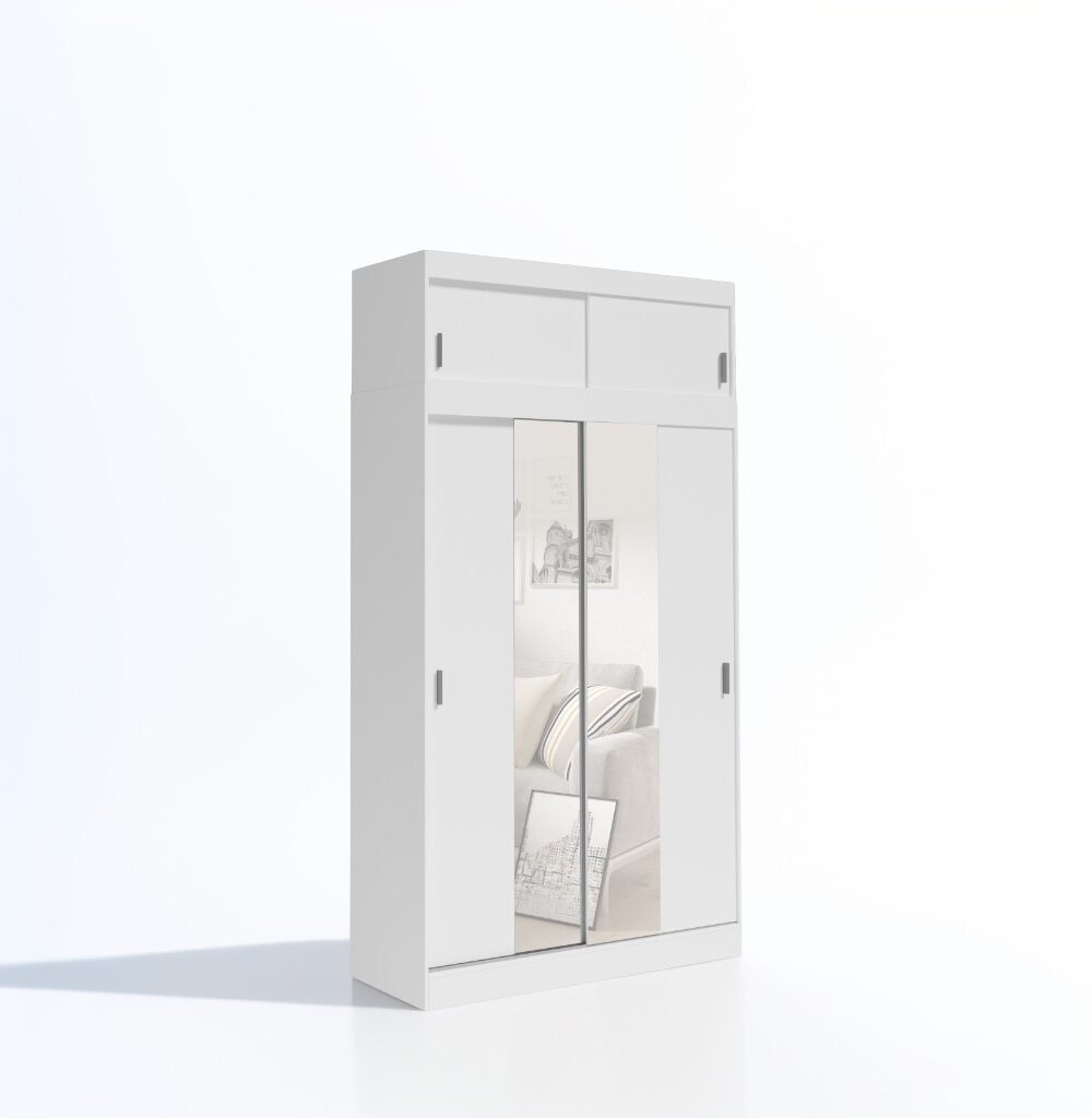 Szafa Przesuwna z lustrem, z Nadstawką 80-200cm L2